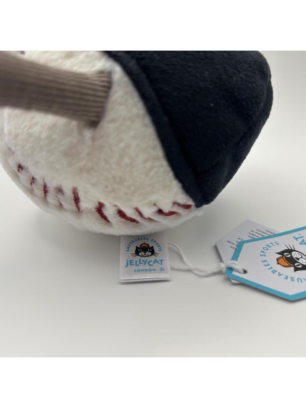 Jellycat Amuseable Sports Baseball Plush 4" With Cap New With Tags Authentic - Picture 5 of 6